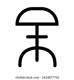 bar chair icon isolated sign symbol vector illustration - high quality black style vector icons
