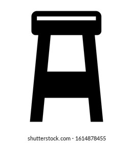 bar chair icon isolated sign symbol vector illustration - high quality black style vector icons
