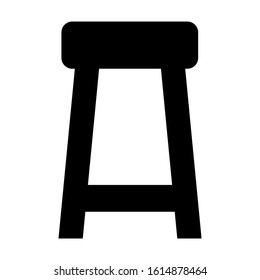 bar chair icon isolated sign symbol vector illustration - high quality black style vector icons
