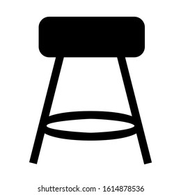 bar chair icon isolated sign symbol vector illustration - high quality black style vector icons
