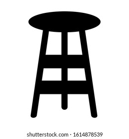 bar chair icon isolated sign symbol vector illustration - high quality black style vector icons
