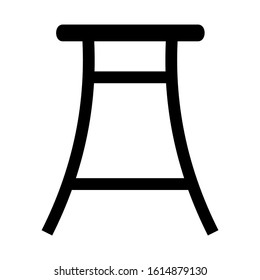 bar chair icon isolated sign symbol vector illustration - high quality black style vector icons
