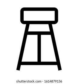 bar chair icon isolated sign symbol vector illustration - high quality black style vector icons
