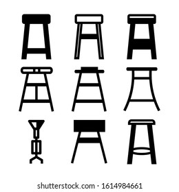 bar chair icon isolated sign symbol vector illustration - Collection of high quality black style vector icons
