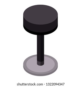 Bar chair icon. Isometric of bar chair vector icon for web design isolated on white background