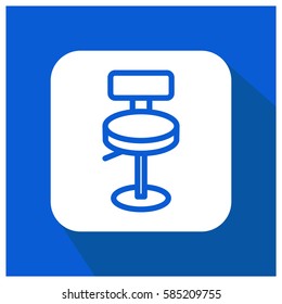 Bar chair vector icon