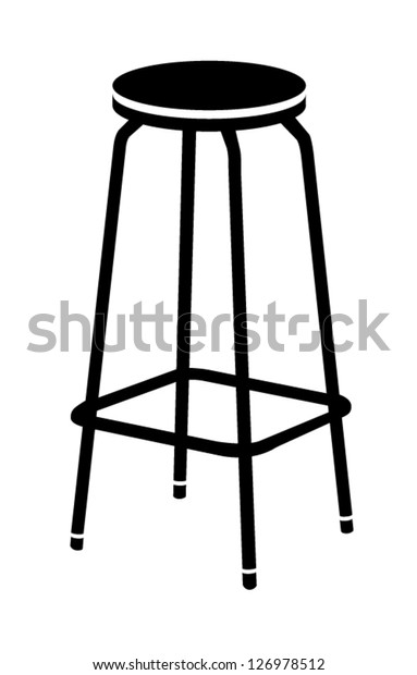 Bar Chair Vector Illustration Stock Vector (Royalty Free) 126978512 ...