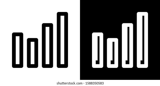 Bar Chart Analytics Icon Set - Business