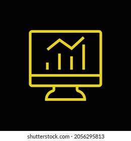 Bar Chart Analytics vector icon design. Analysis sign vector icon, business and financial analysis icon.