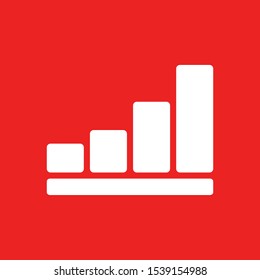 Bar chart and background as icon