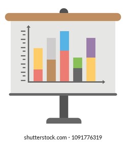 
Bar chart data symbolising business presentation
