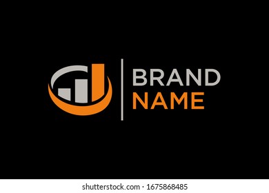 Bar chart financial business for logo design concept, very suitable in various business purposes, also for icon, symbol and many more.