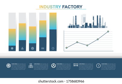 Bar Chart Graph Diagram Financial Analytics Statistical Factory Industrial Business Infographic