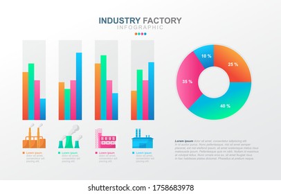 Bar Chart Graph Diagram Financial Analytics Statistical Factory Industrial Business Infographic