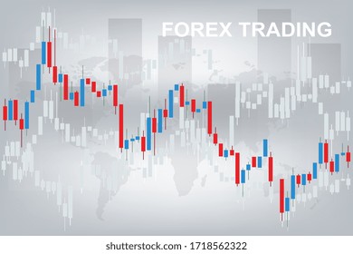 Bar Chart Graph Diagram Statistic Business Annual report colorful Infographic on world globe background : illustration vector
