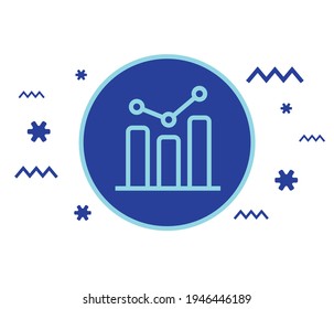 Bar Chart Graph Diagram Statistical Business Infographic Illustration