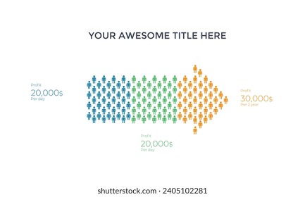 Bar Chart Graph Diagram Statistical Business Infographic Element Template