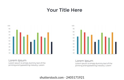 Bar Chart Graph Diagram Statistical Business Infographic Element Template