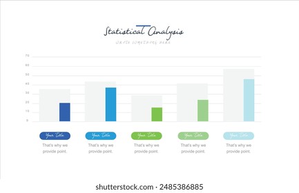 Bar Chart Graph Diagram Statistical Business Infographic Element Set