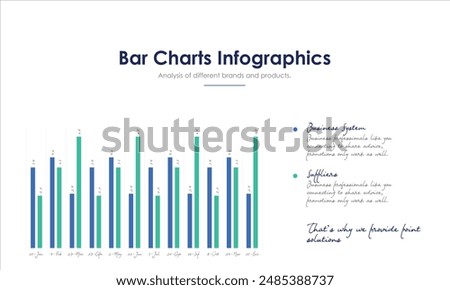 Bar Chart Graph Diagram Statistical Business Infographic Element Set