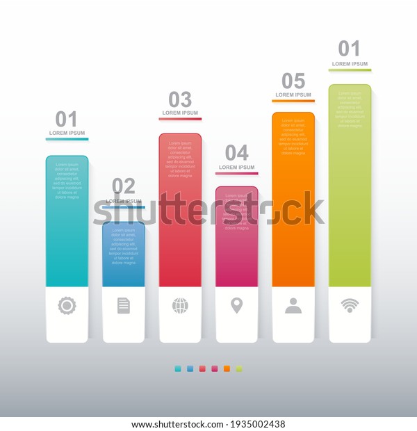 Bar Chart Graph Diagram Statistical Business\
Infographic Element Template\
