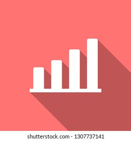 Bar Chart, Graph Flat Minimalist Icon