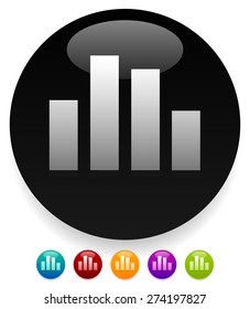 Bar chart, bar graph icons
