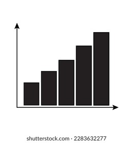 bar chart, bar graph a mathematical picture in which different amounts are represented by thin vertical or horizontal rectangles that have the same width but different heights or lengths, symbol logo