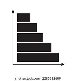 Balkendiagramm, Balkendiagramm eines mathematischen Bildes, in dem verschiedene Beträge durch dünne vertikale oder horizontale Rechtecke dargestellt werden, die dieselbe Breite haben, aber unterschiedliche Höhen oder Längen haben, Symbol-Logo