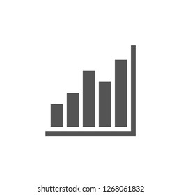 Bar chart graphic icon design template illustration