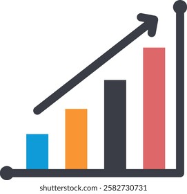 A bar chart is a graphical representation using rectangular bars to compare different categories or groups. Bar lengths represent values, enabling quick visual analysis of data distributions or trends