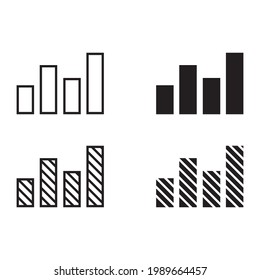 Bar chart icon for apps and web sites