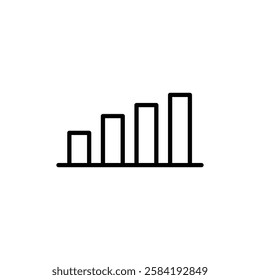 Bar Chart Icon Art design illustration