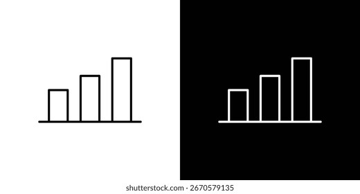 Coleção de ícones do gráfico de barras. Web design, aplicativos.
