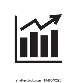 bar chart icon design vector