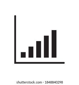 bar chart icon design vector
