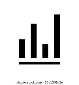 Bar chart icon. Diagram, Data Graph. Growth chart. Bar chart illustration for business and finance applications.