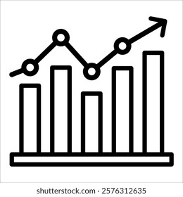 Bar Chart Icon Element For Design