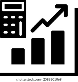 Bar Chart Icon Element For Design