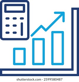 Bar Chart Icon Element For Design