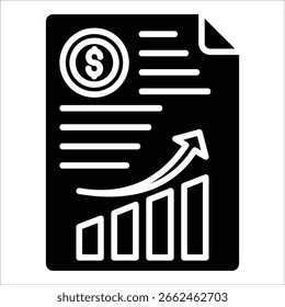 Bar Chart Icon Element For Design