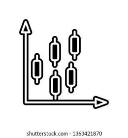 bar chart icon. Element of finance and chart for mobile concept and web apps icon. Glyph, flat icon for website design and development, app development