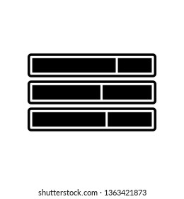 bar chart icon. Element of finance and chart for mobile concept and web apps icon. Glyph, flat icon for website design and development, app development