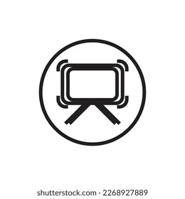 Bar chart icon. Flat illustration of bar chart icon for web design