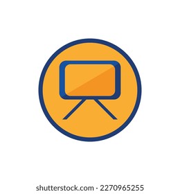 Bar chart icon. Flat illustration of bar chart icon for web design
