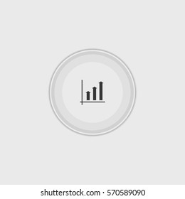 Bar chart icon illustration isolated vector sign symbol
