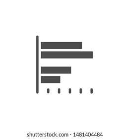 Bar chart icon and infographic concept