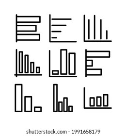 bar chart icon or logo isolated sign symbol vector illustration - Collection of high quality black style vector icons
