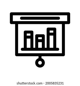 bar chart icon or logo isolated sign symbol vector illustration - high quality black style vector icons
