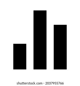 bar chart icon or logo isolated sign symbol vector illustration - high quality black style vector icons
